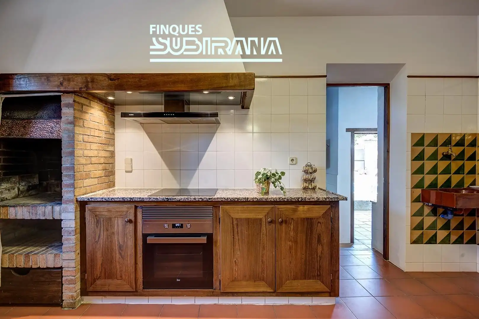Cocina de Finca rústica en venta en Igualada con Calefacción, Jardín privado y Terraza