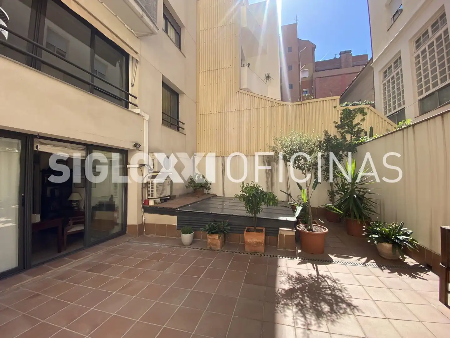 Terrasse von Büro zur Miete in Barcelona mit Klimaanlage und Heizung