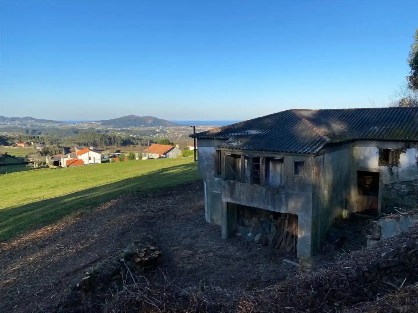 Vista exterior de Finca rústica en venda en Valdoviño