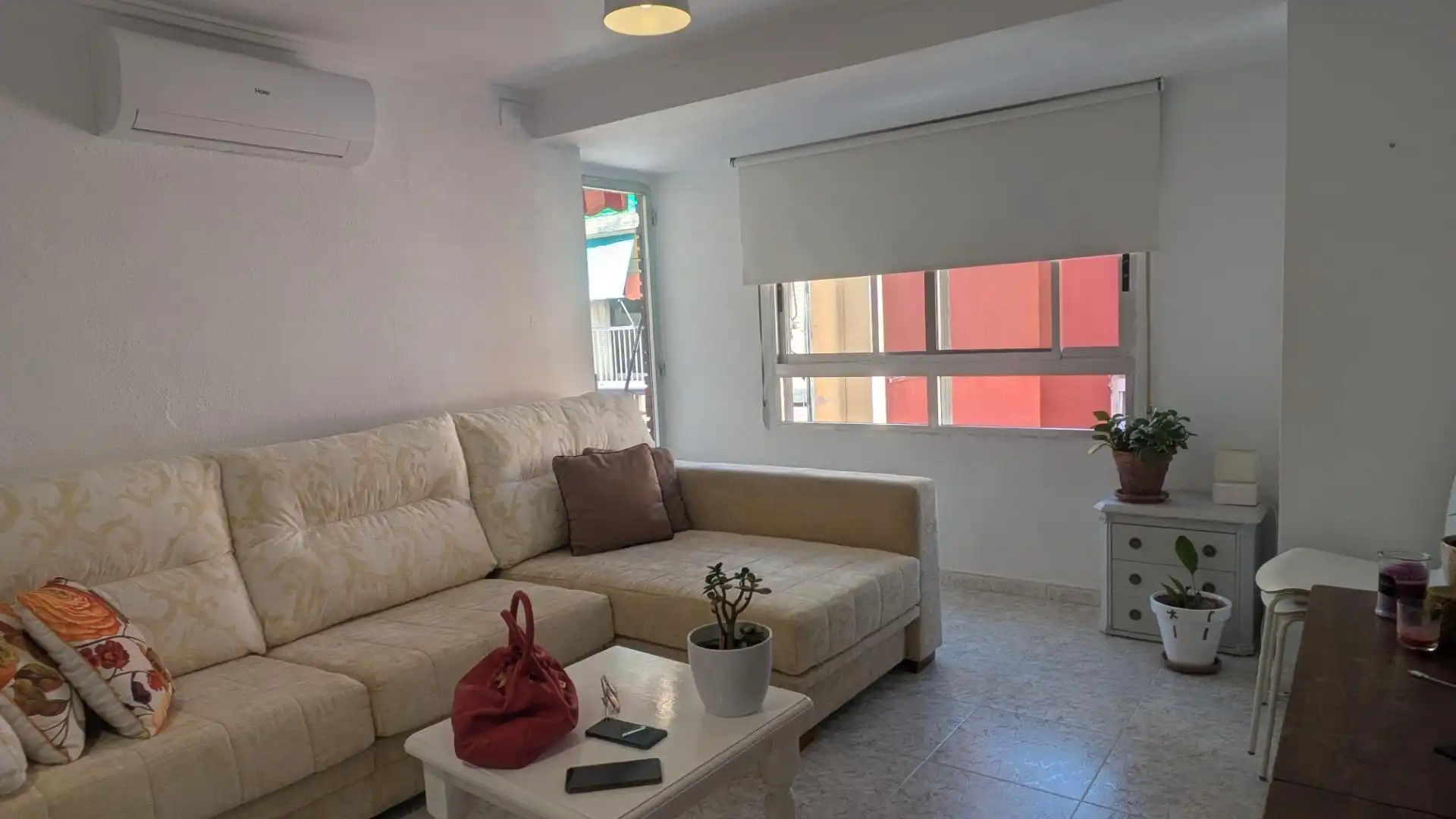 Living room of Flat for rent in Valencia  with Air Conditioner