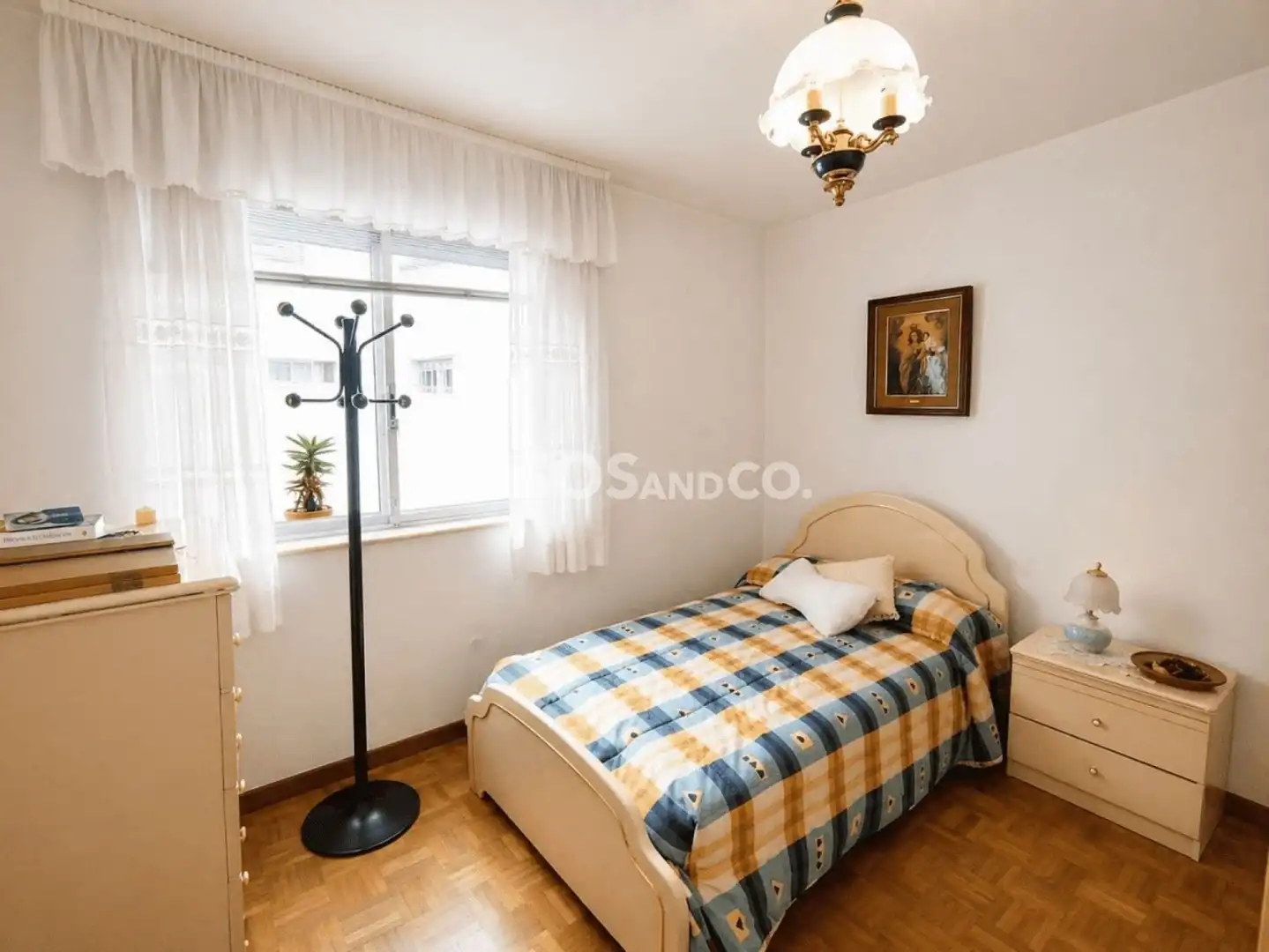 Bedroom of Flat for sale in A Coruña Capital   with Heating, Terrace and Furnished