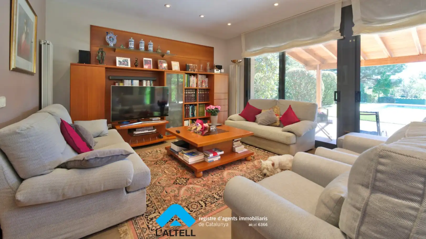 Sala de estar de Casa o chalet en venta en L'Ametlla del Vallès con Aire acondicionado, Calefacción y Jardín privado