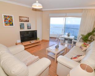 Living room of Flat for sale in Icod de los Vinos  with Heating, Furnished and Balcony