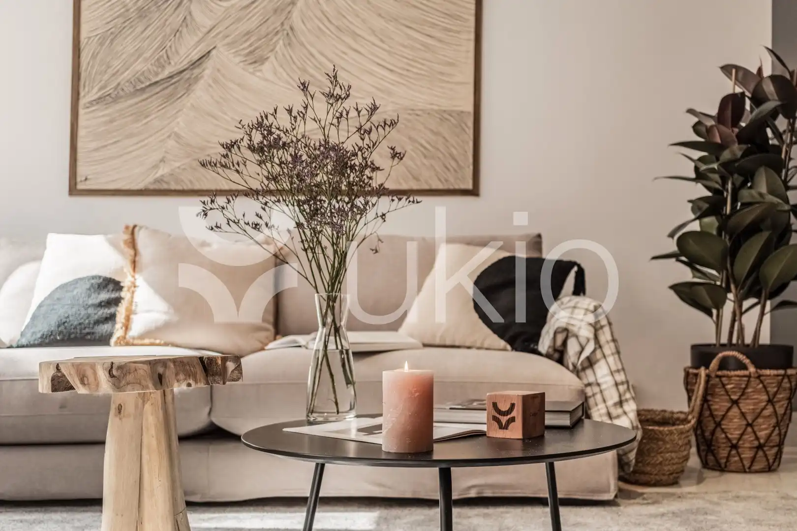Sala de estar de Apartamento de alquiler en Madrid con Aire acondicionado, Calefacción y Amueblado