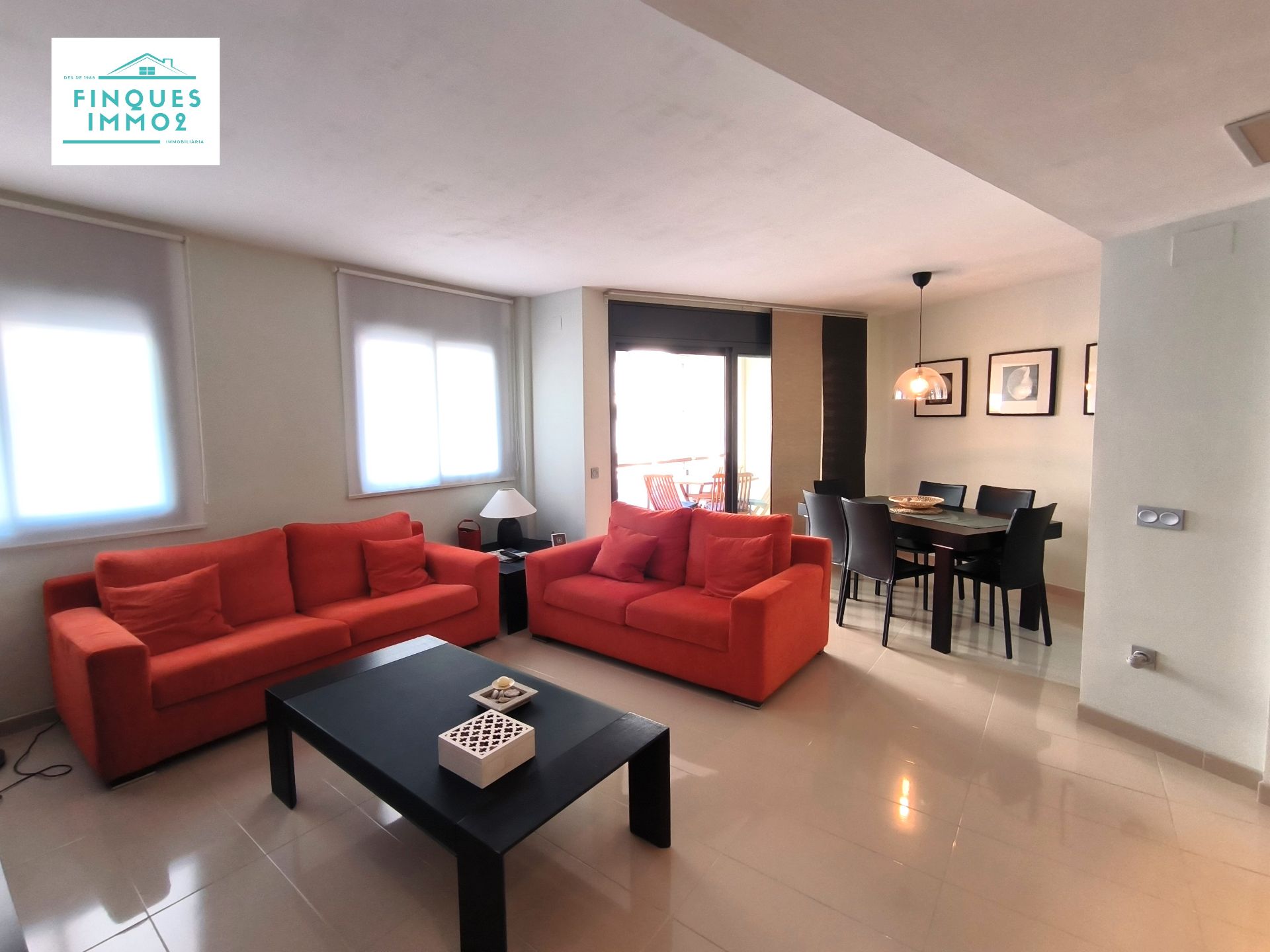 Sala d'estar de Pis en venda en La Ràpita amb Aire condicionat, Terrassa i Piscina comunitària