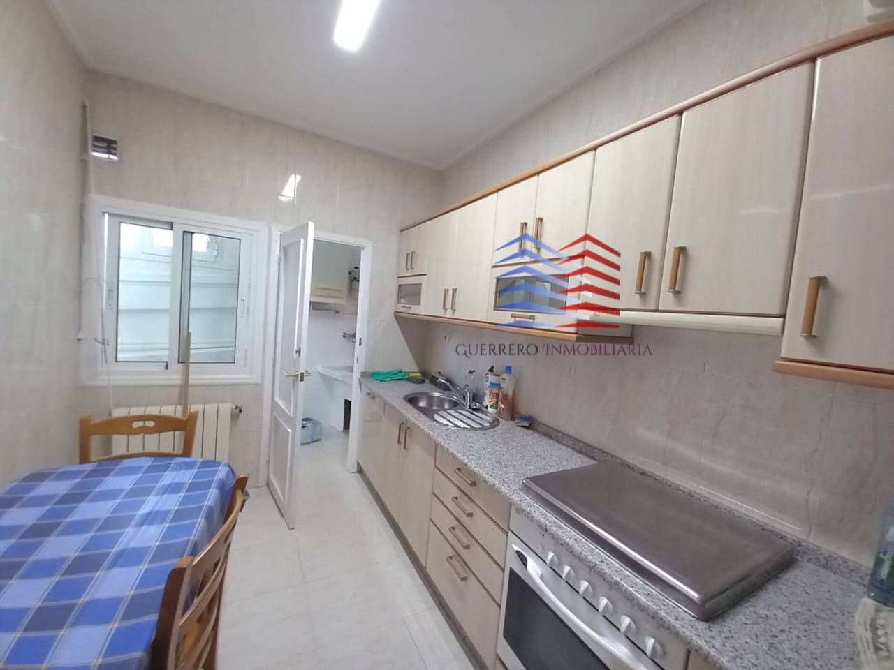 Kitchen of Flat to rent in Ourense Capital   with Heating, Furnished and Balcony