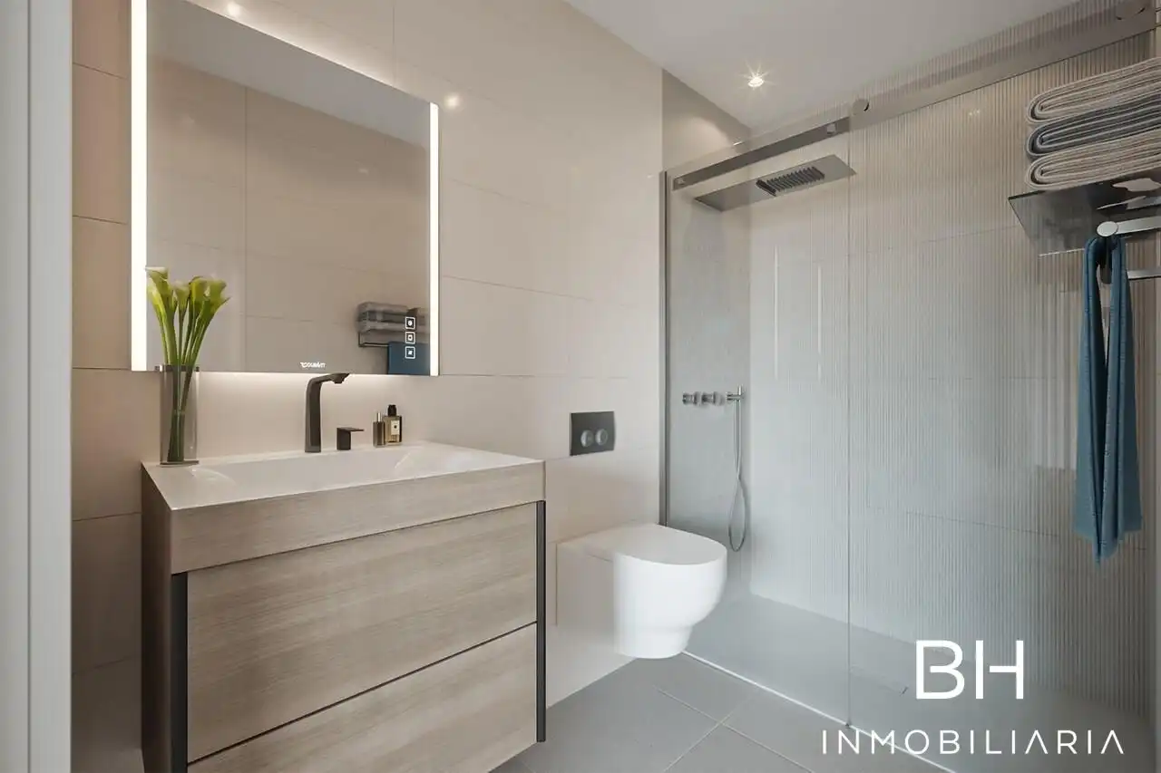 Badezimmer von Wohnung zum Verkauf in Santomera mit Klimaanlage, Heizung und Privatgarten