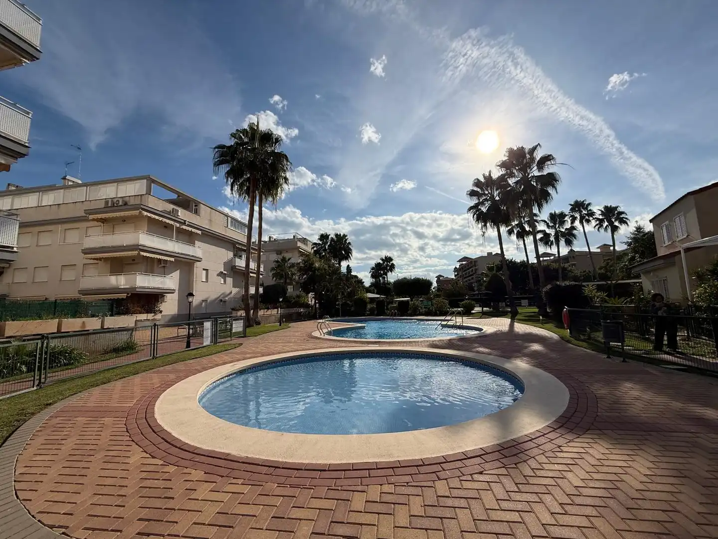 Piscina de Casa adosada de lloguer en Canet d'En Berenguer amb Aire condicionat, Calefacció i Jardí privat