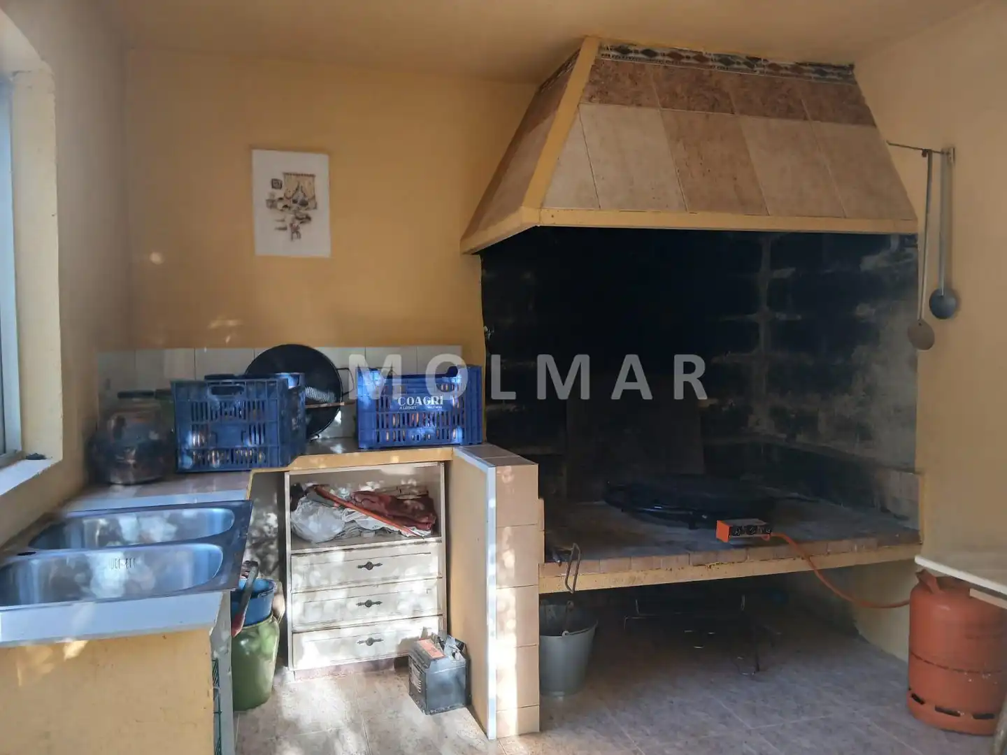 Cocina de Finca rústica en venta en Carlet con Jardín privado y Piscina