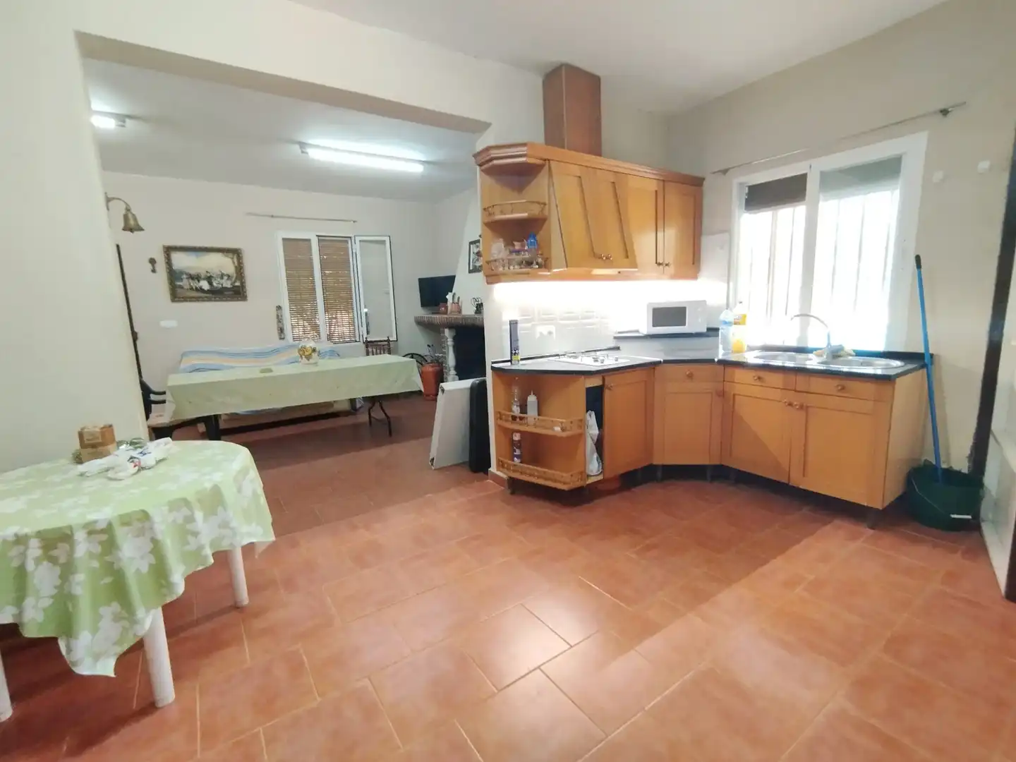 Cuina de Finca rústica en venda en Argamasilla de Alba amb Jardí privat, Piscina i Moblat