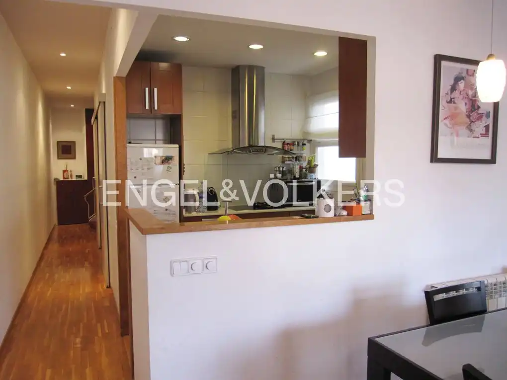 Kitchen of Flat for sale in Barcelona  with Air Conditioner, Heating and Parquet flooring