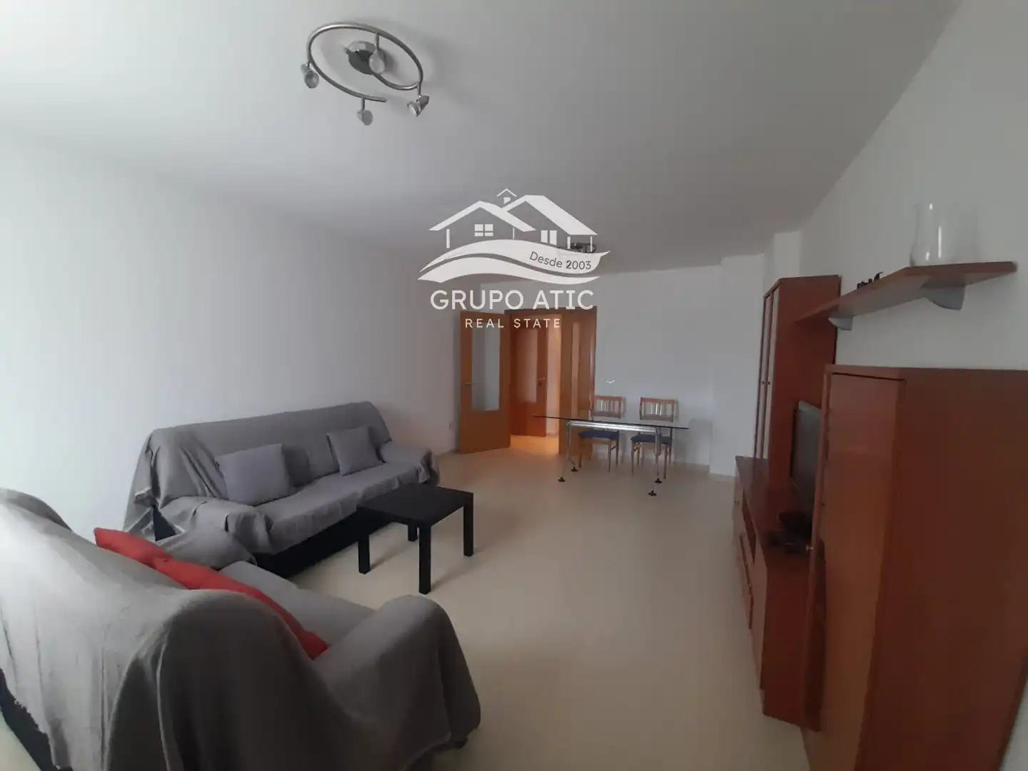 Living room of Flat for rent in Burriana / Borriana  with Heating, Terrace and Swimming Pool