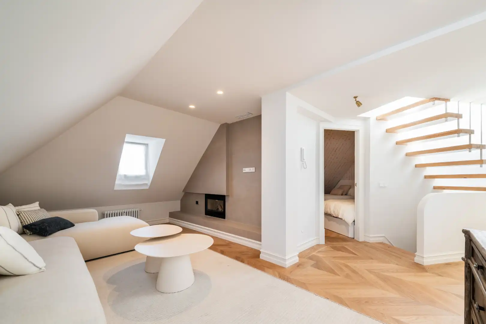 Sala de estar de Ático en venta en Madrid con Aire acondicionado, Calefacción y Terraza