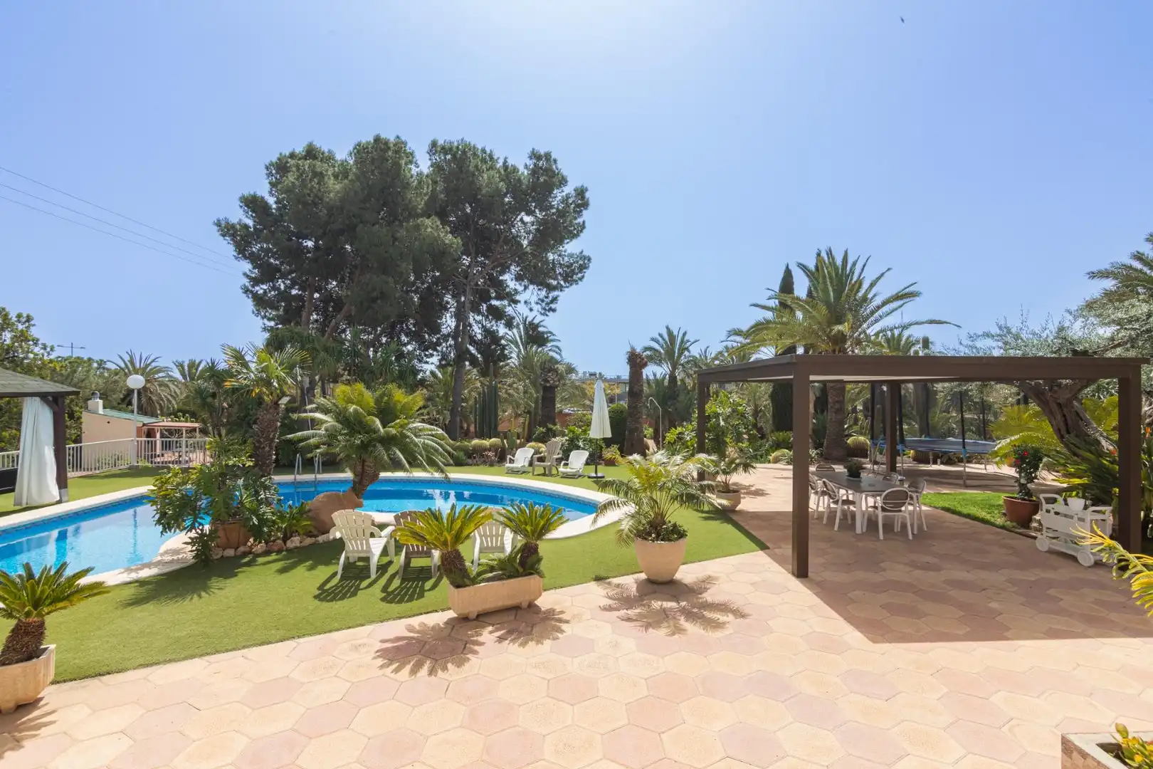 Jardín de Casa o chalet en venta en Elche / Elx con Jardín privado, Terraza y Piscina