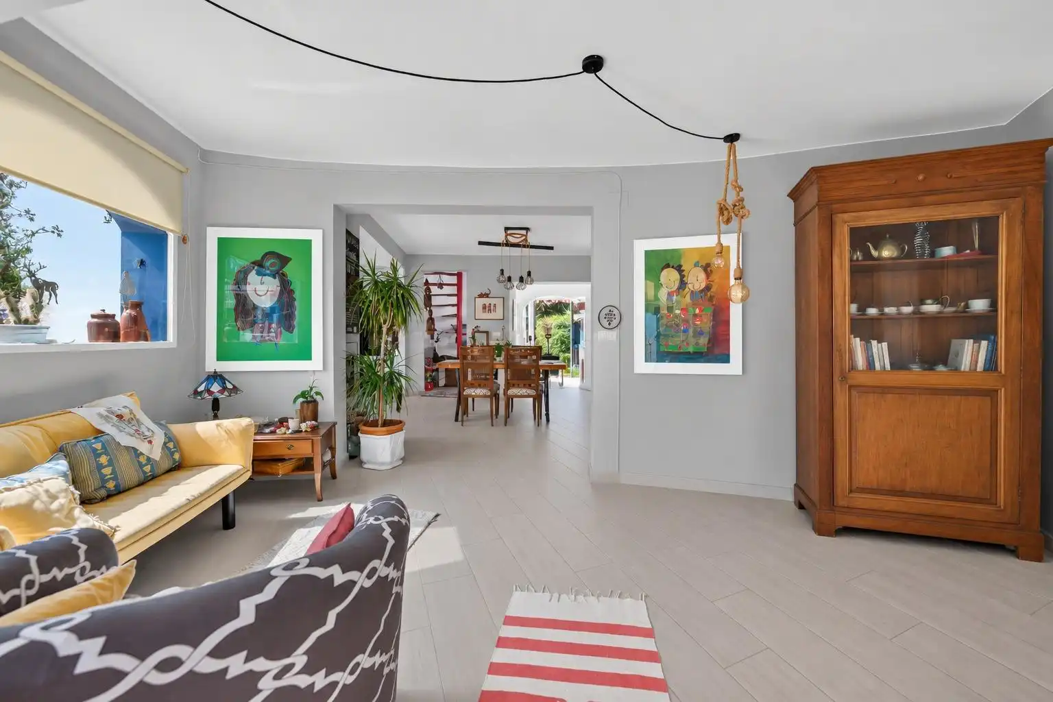 Sala de estar de Casa o chalet en venta en Dénia con Jardín privado, Terraza y Jacuzzi