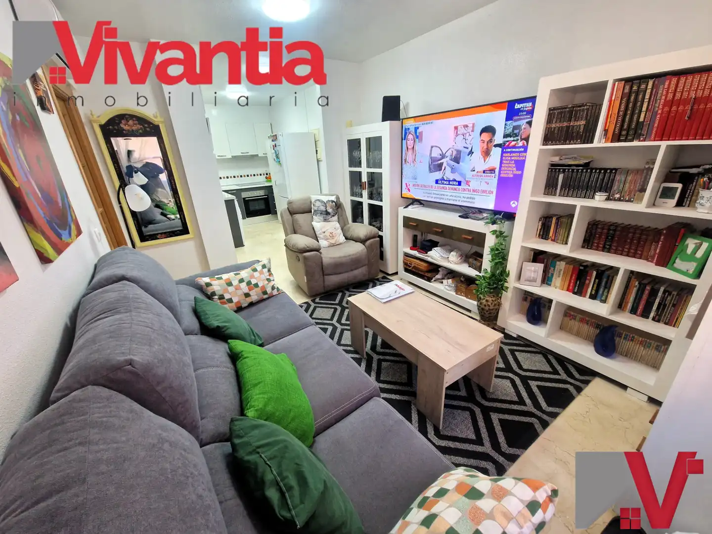 Living room of Apartments for sale in Lorca  with Air Conditioner, Heating and Furnished