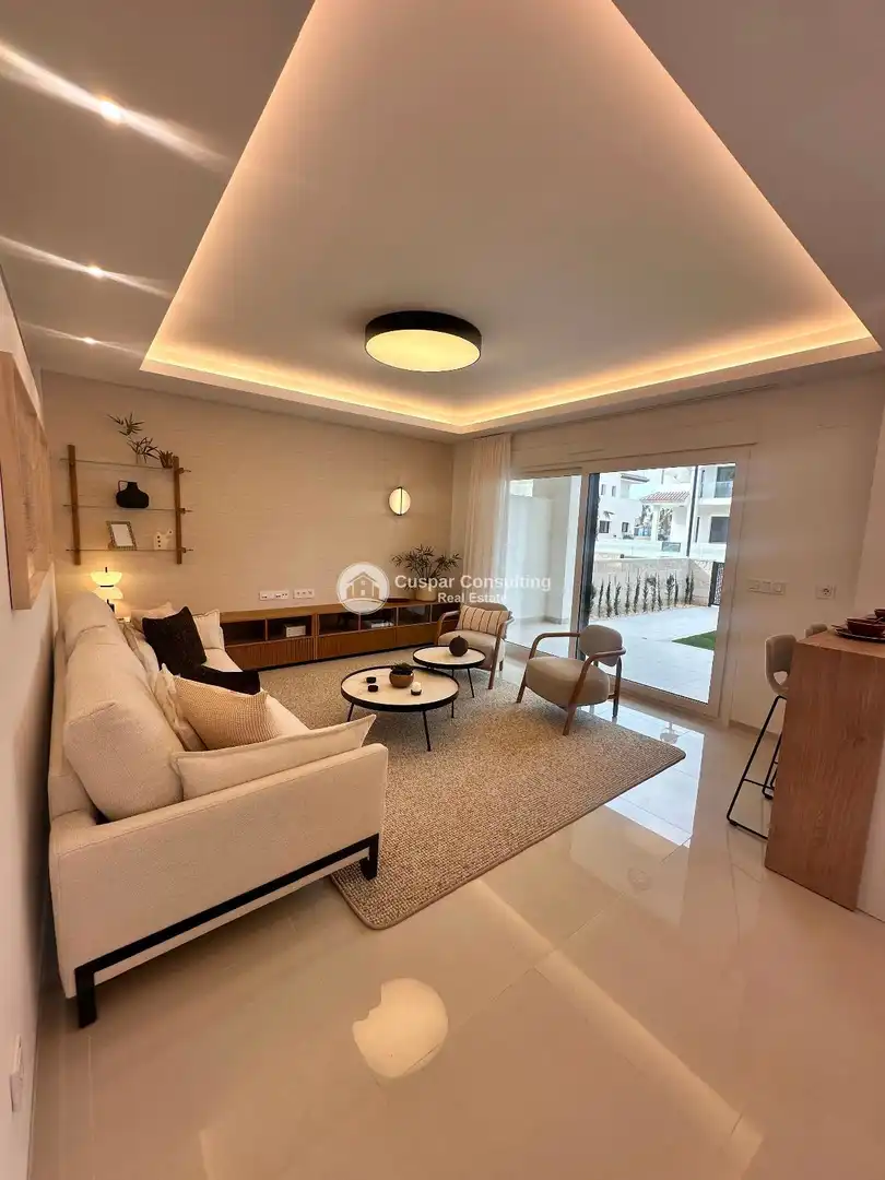 Sala de estar de Apartamento en venta en Rojales con Aire acondicionado, Calefacción y Jardín privado