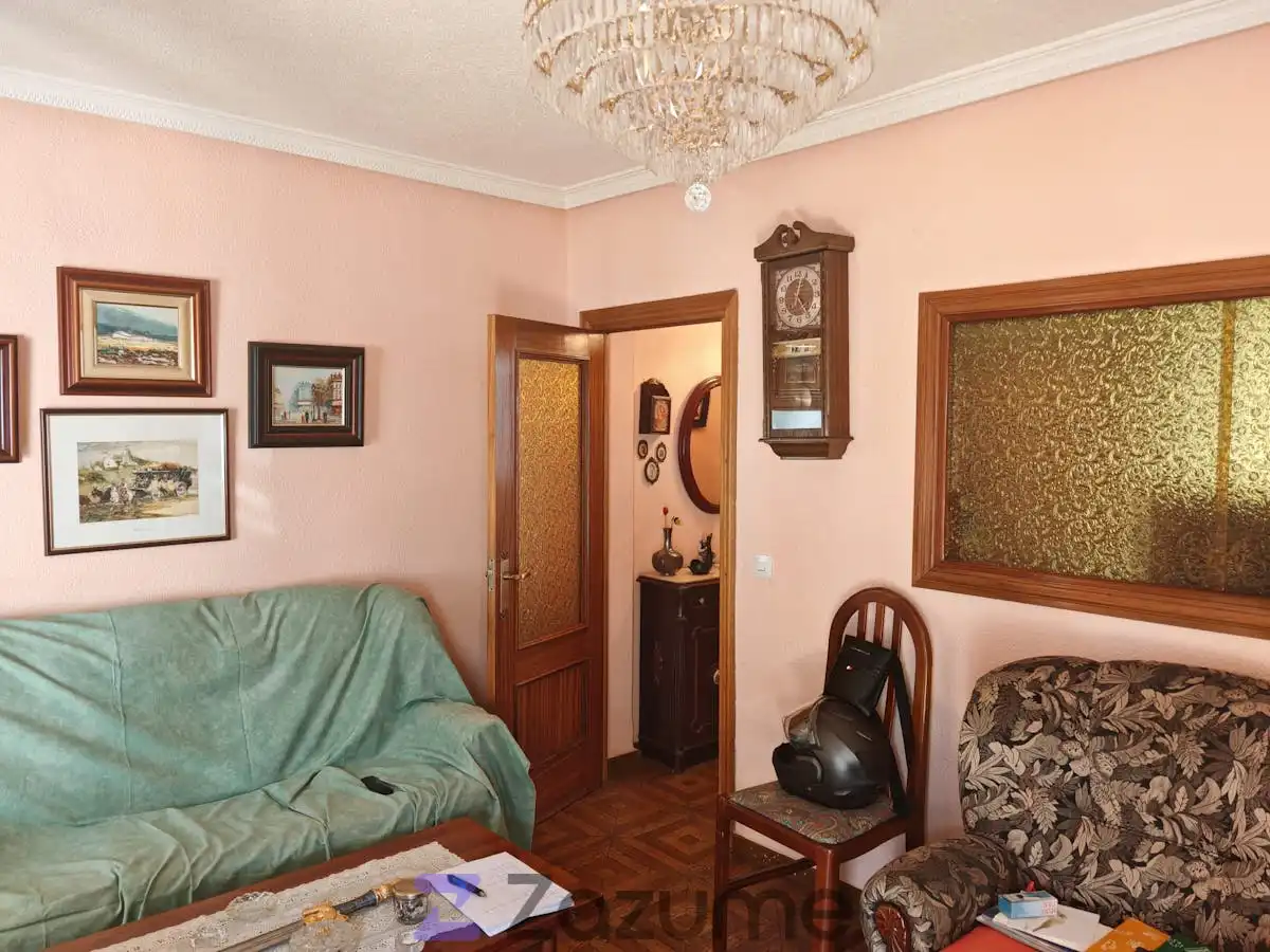 Living room of Flat for rent in Madrid  with Heating, Terrace and Furnished