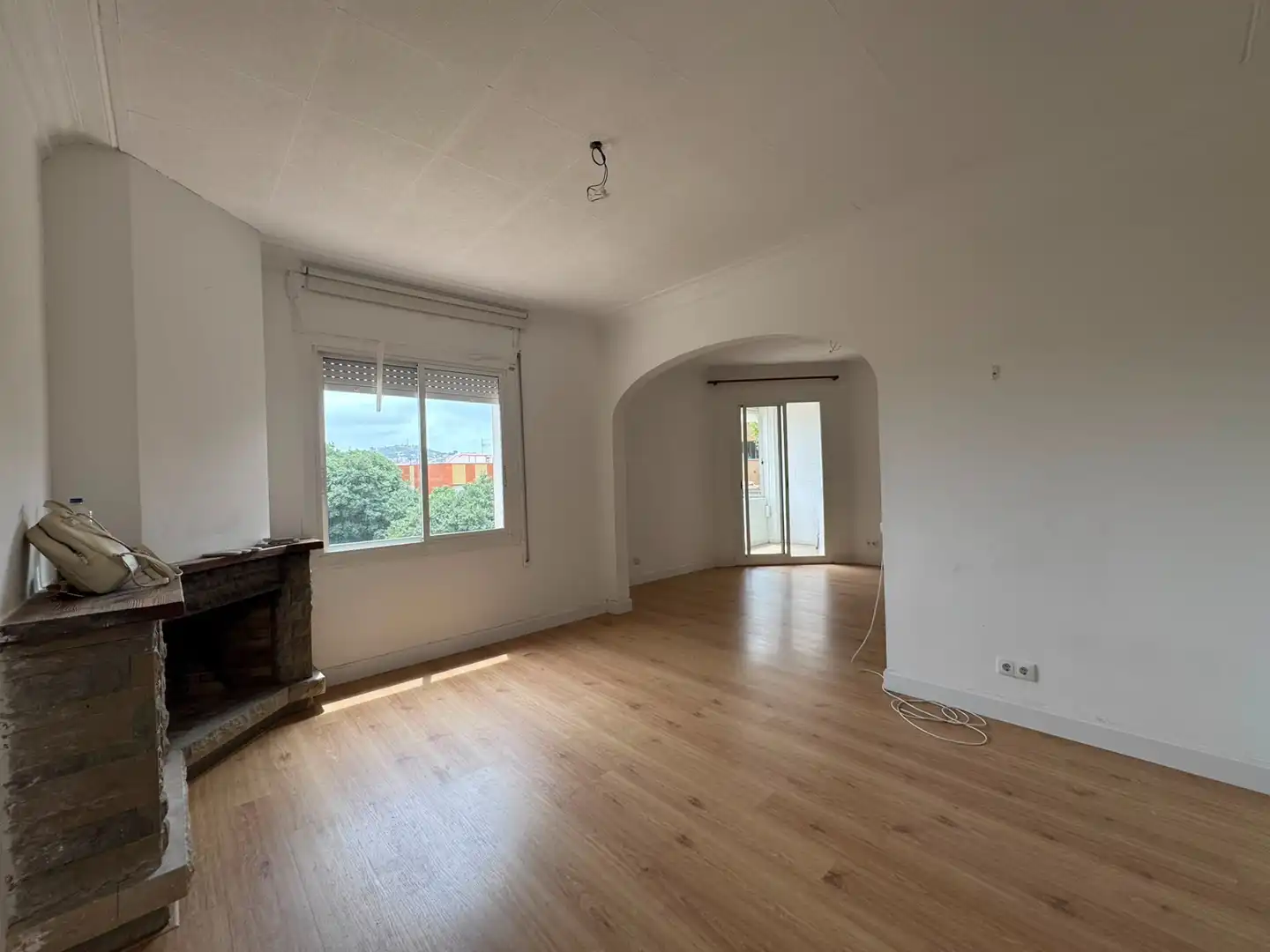 Sala de estar de Piso en venta en Barcelona con Aire acondicionado, Calefacción y Parquet