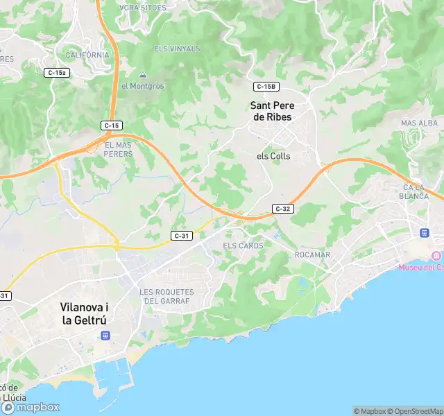 Vista exterior de Piso en venta en Vilanova i la Geltrú