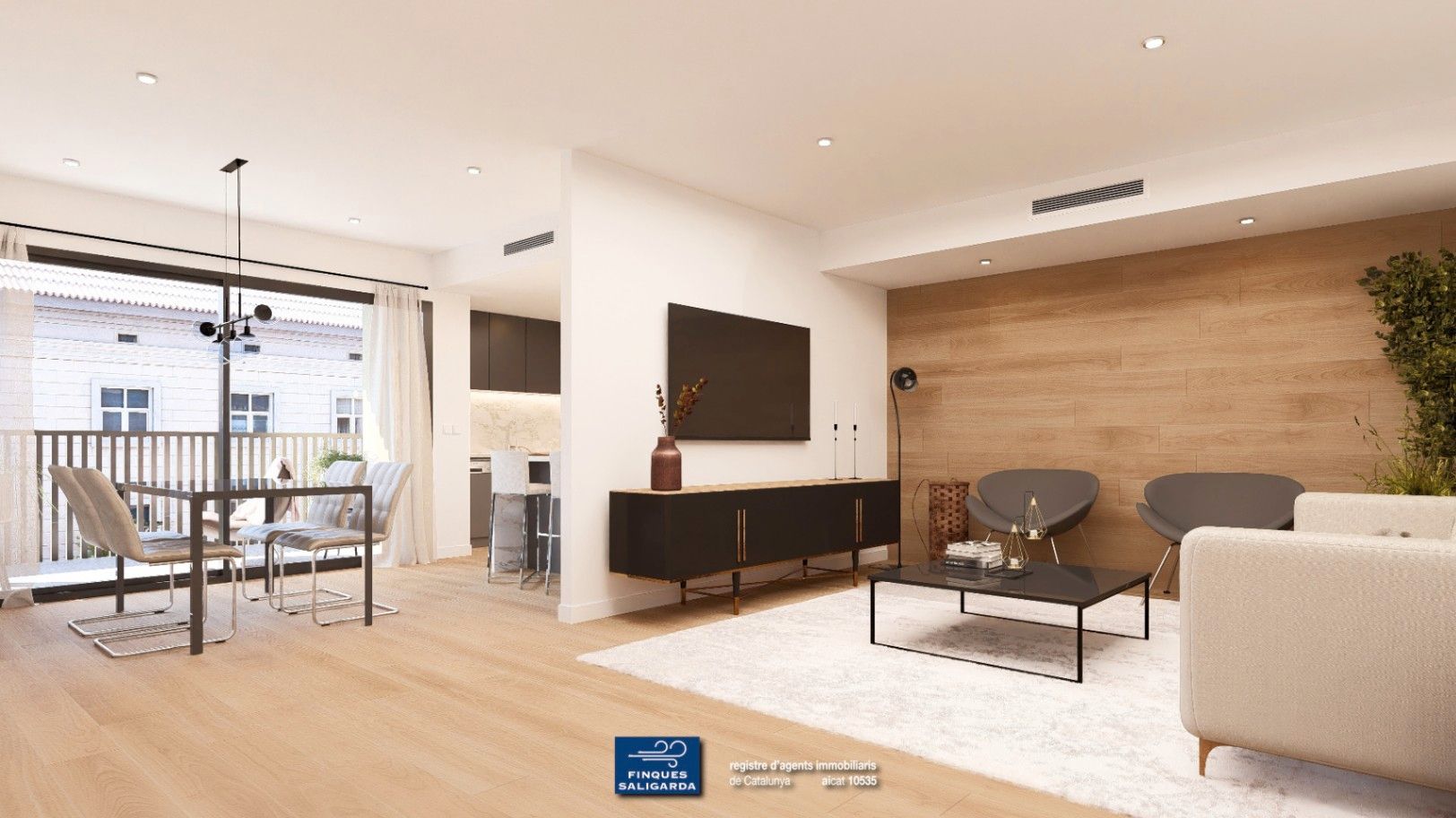 Living room of Flat for sale in La Garriga  with Heating, Terrace and Balcony