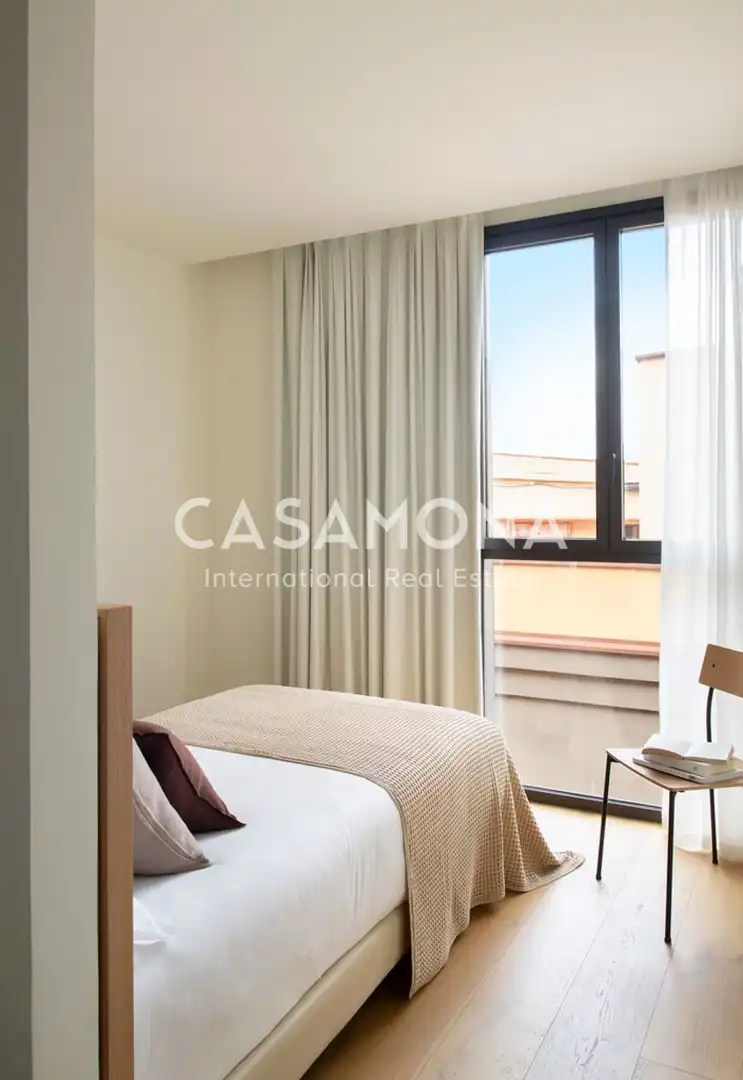 Habitación de Apartamento de alquiler en Barcelona con Aire acondicionado, Terraza y Internet