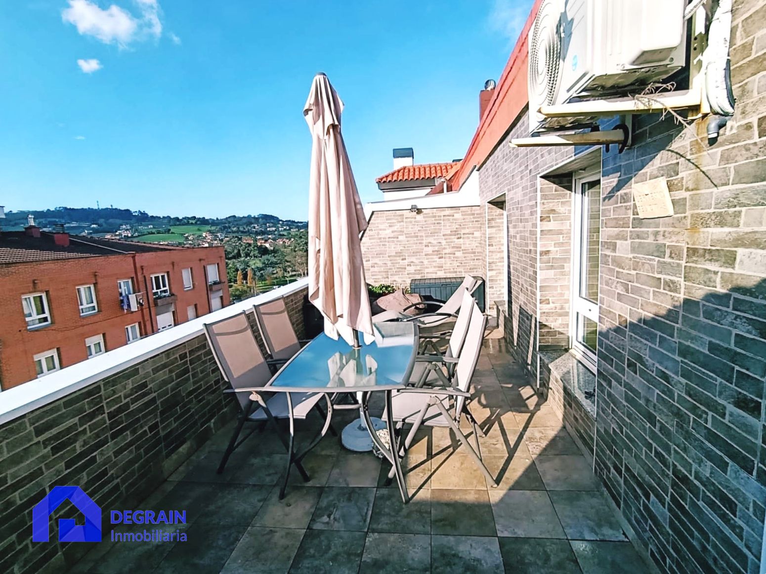 Terrace of Flat for sale in Gijón   with Heating, Terrace and Storage room