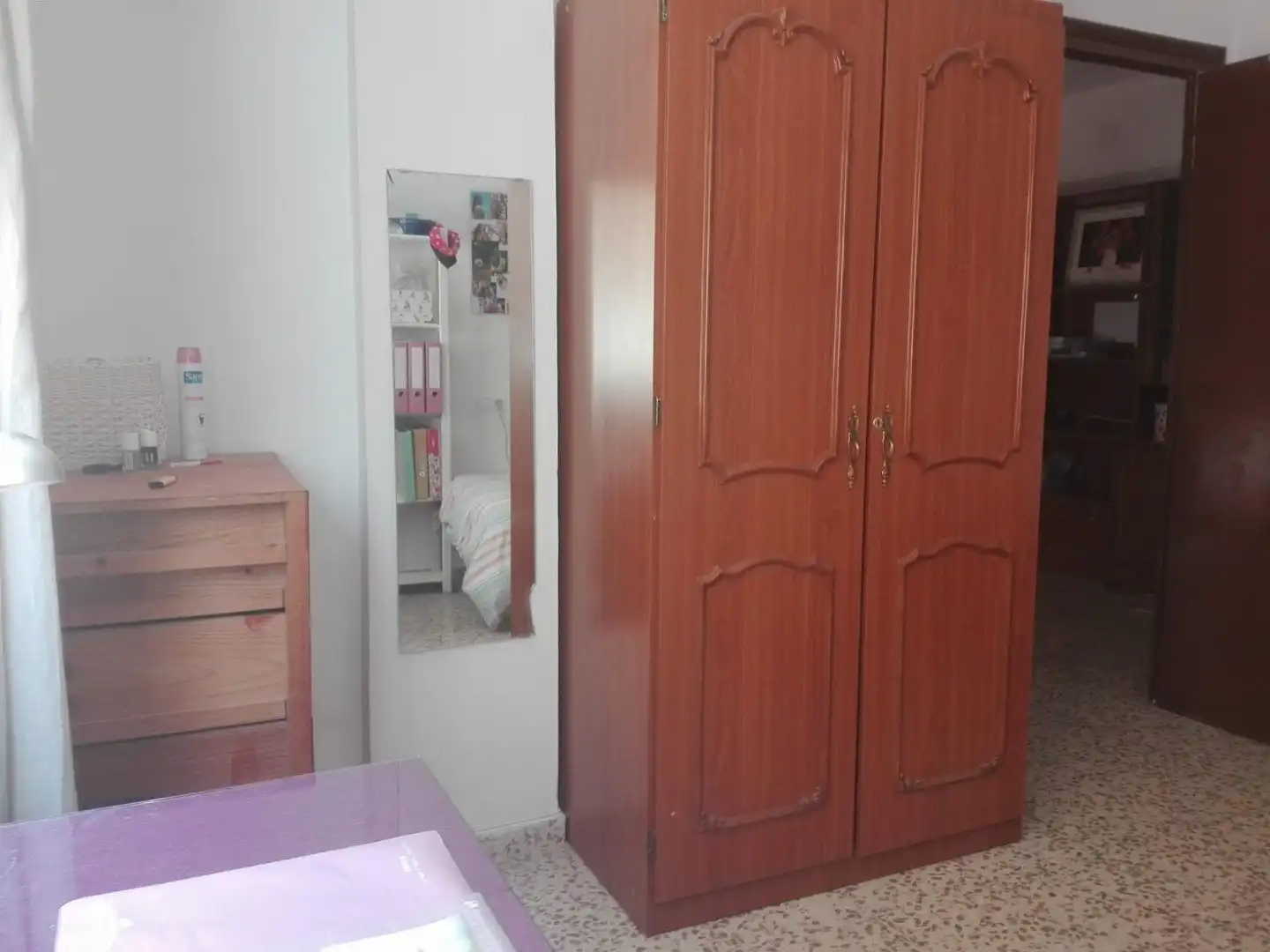 Bedroom of Flat for rent in Granada  with Heating, Furnished and Balcony