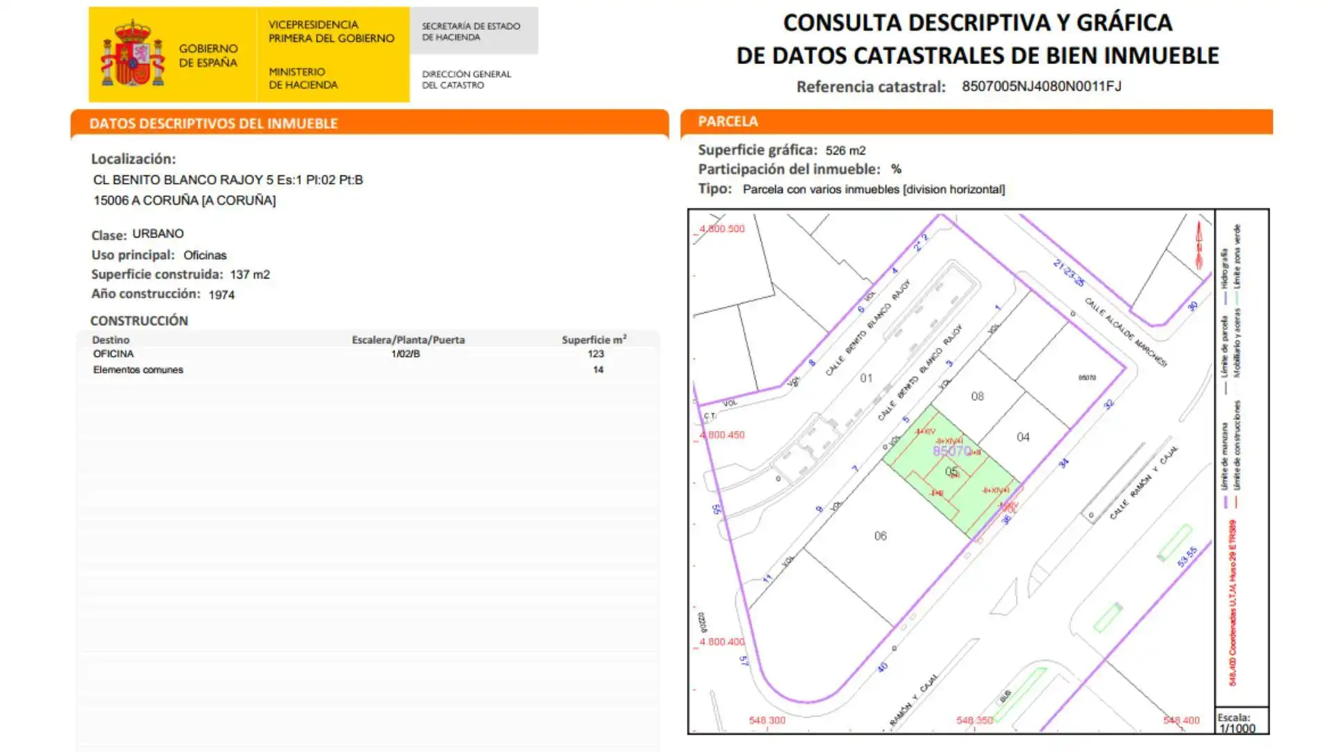 Piso en venta en A Coruña Capital  con Calefacción