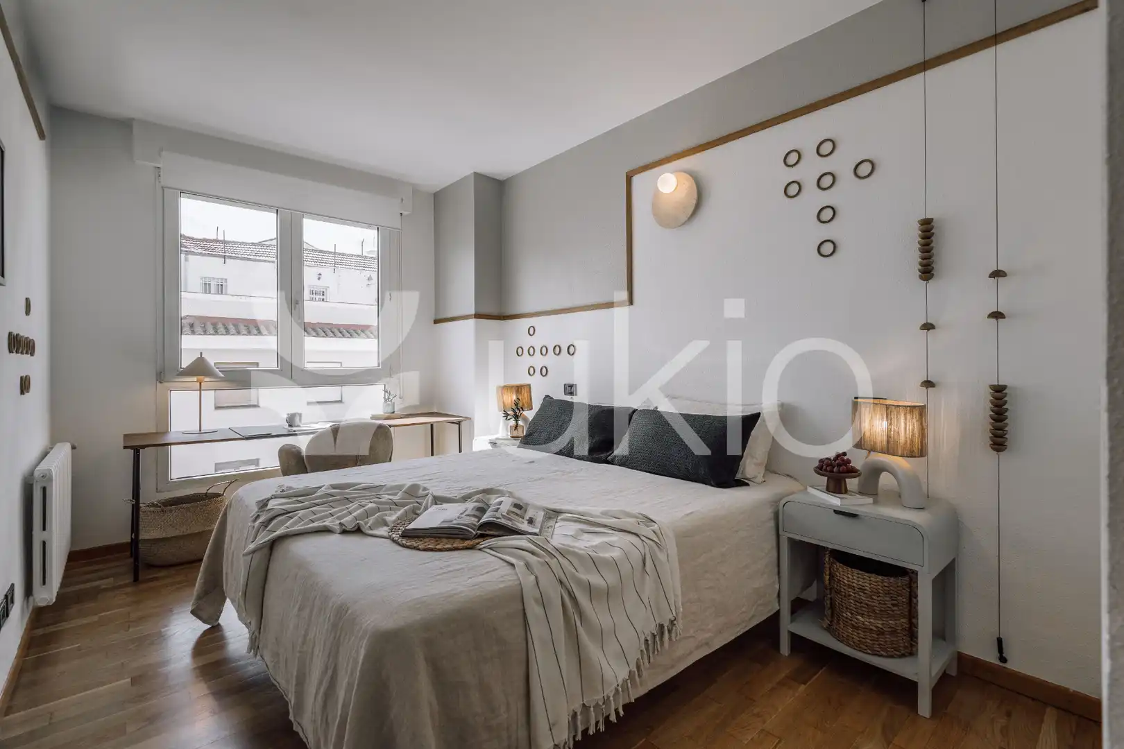 Habitación de Apartamento de alquiler en Madrid con Aire acondicionado, Calefacción y Amueblado
