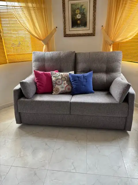 Sala de estar de Casa o chalet de alquiler en Dénia con Aire acondicionado, Jardín privado y Amueblado