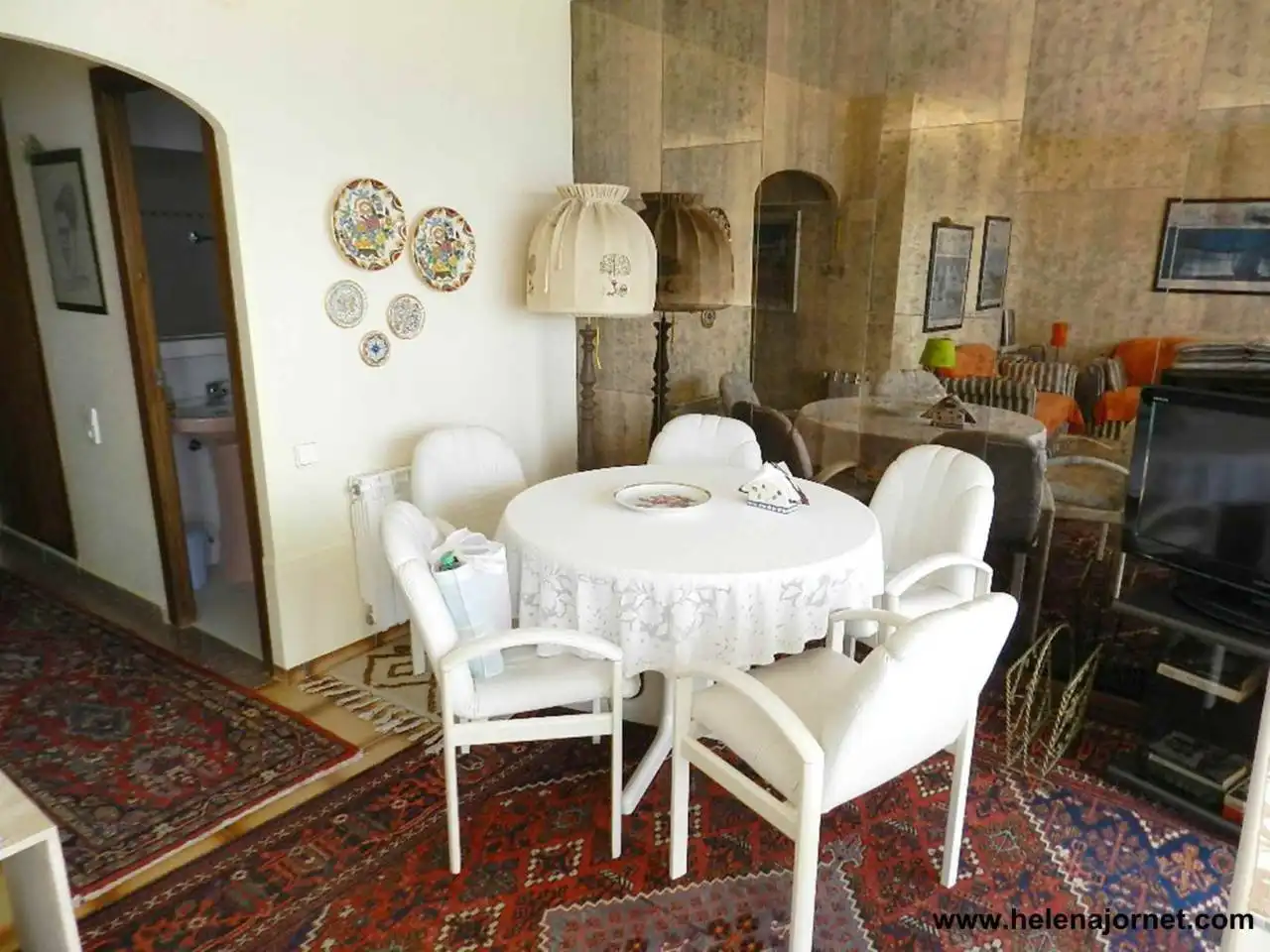 Esszimmer von Dachboden zum Verkauf in Calonge i Sant Antoni mit Heizung, Terrasse und Balkon