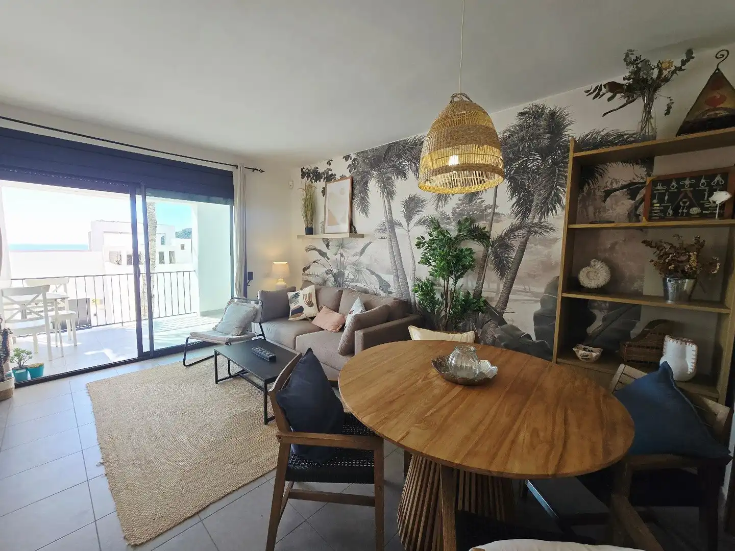 Wohnzimmer von Wohnung zum Verkauf in Mojácar mit Klimaanlage, Terrasse und Schwimmbad