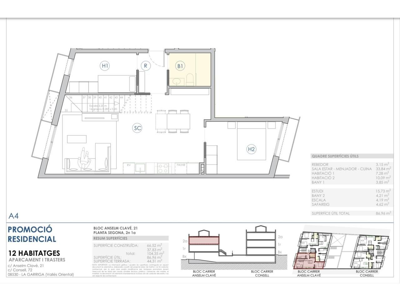 Flat for sale in La Garriga  with Terrace and Storage room