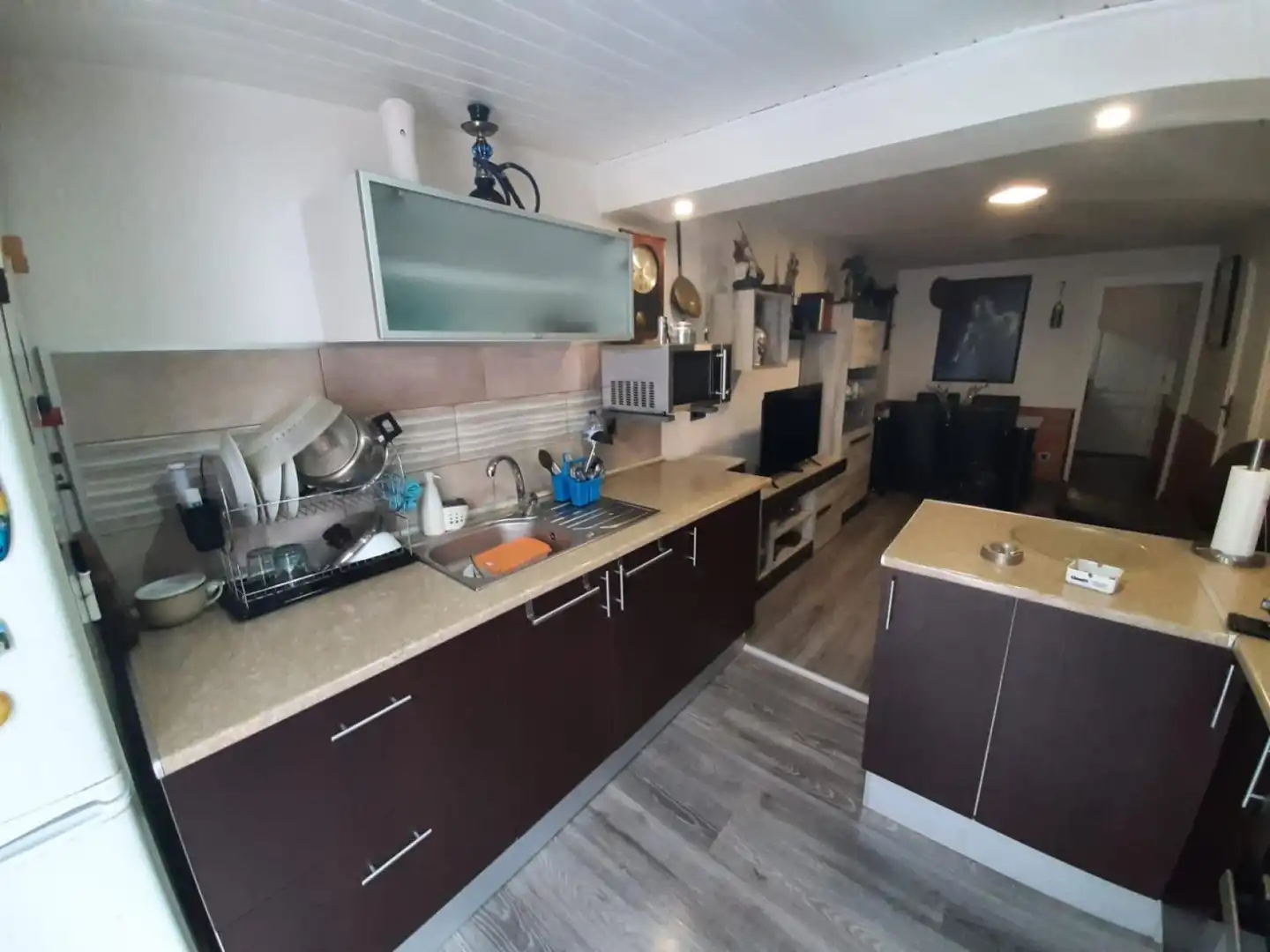 Kitchen of Flat for sale in Berga  with Furnished and Balcony