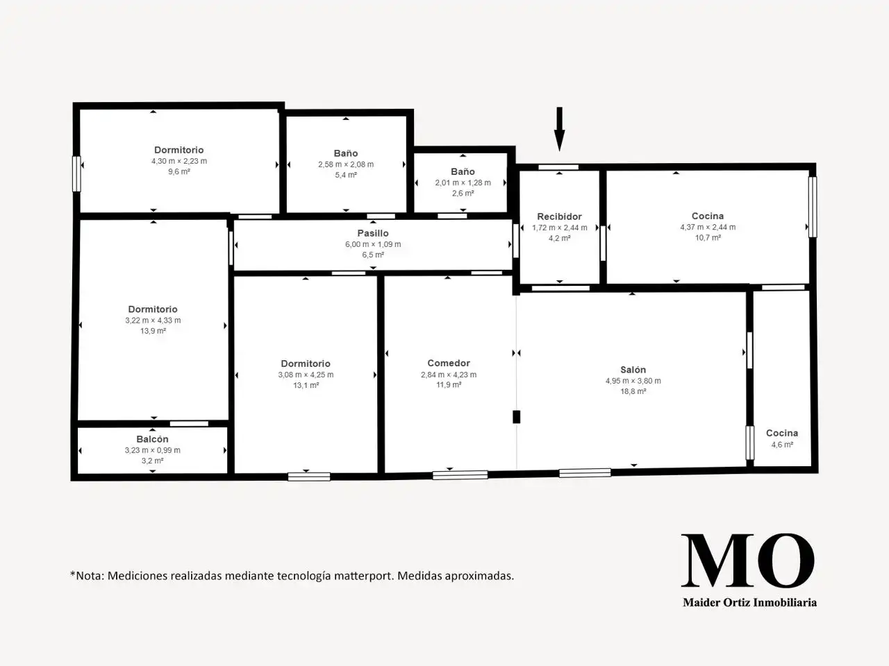 Piso en venta en Arrasate / Mondragón con Calefacción, Terraza y Trastero