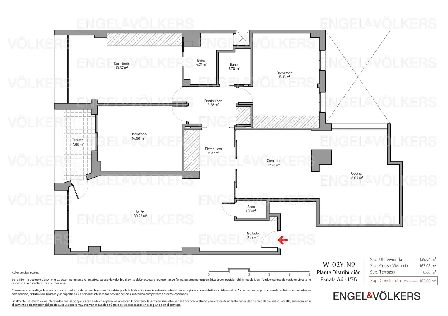Flat for sale in Madrid  with Air Conditioner, Heating and Parquet flooring