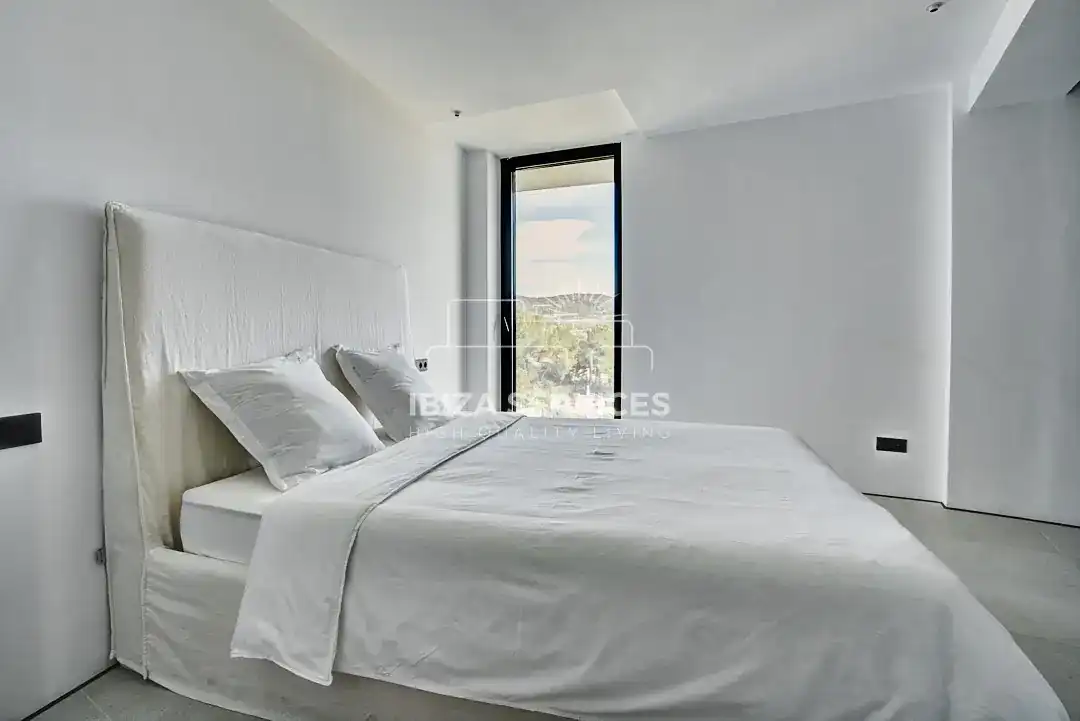 Dormitori de Casa o xalet de lloguer en Santa Eulària des Riu amb Aire condicionat, Jardí privat i Piscina