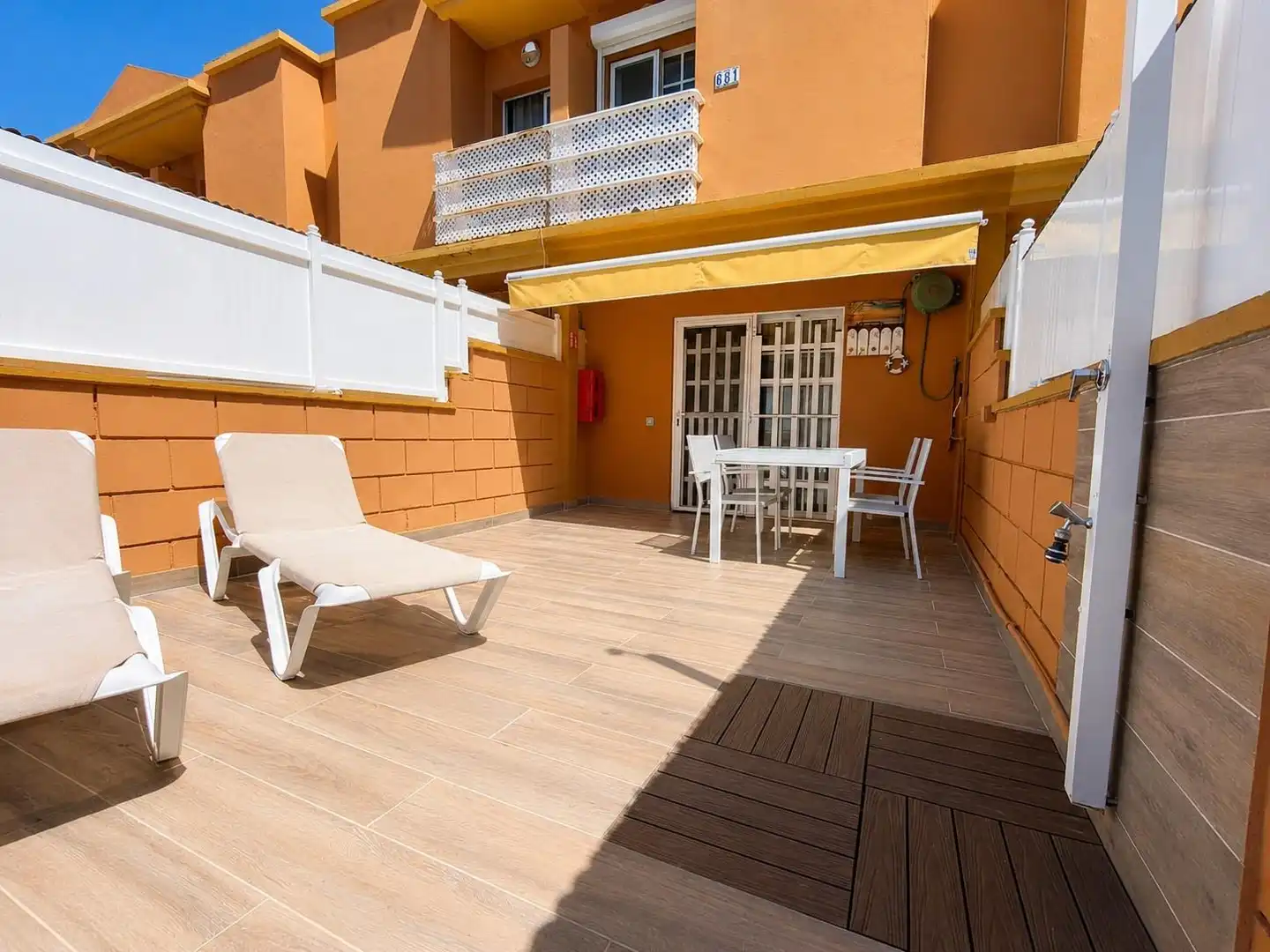 Terrassa de Casa o xalet de lloguer en San Bartolomé de Tirajana amb Aire condicionat, Terrassa i Piscina comunitària