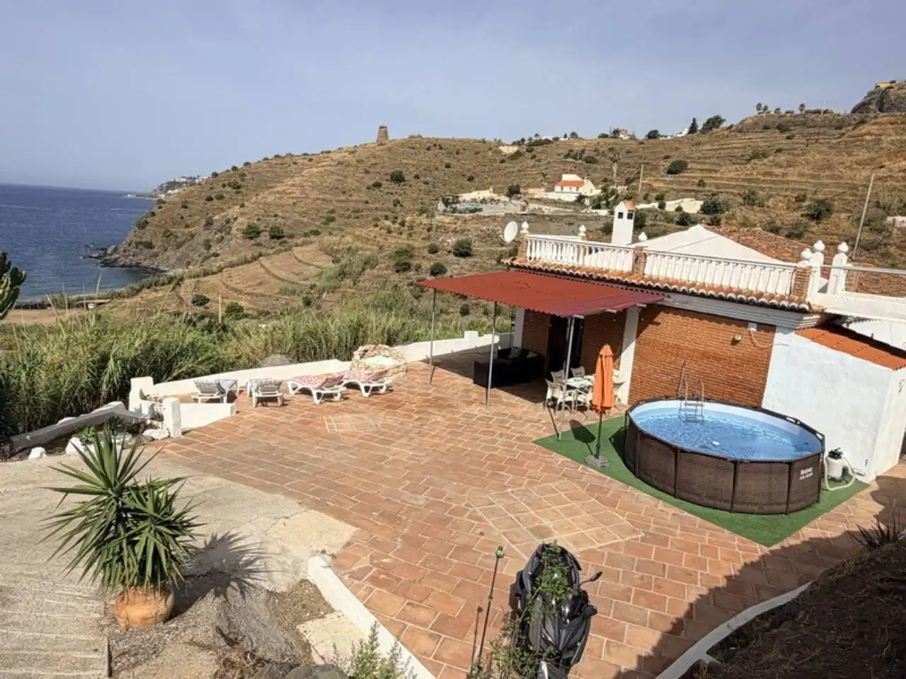 Terrace of Houses for rent in Almuñécar  with Private garden, Terrace and Swimming Pool