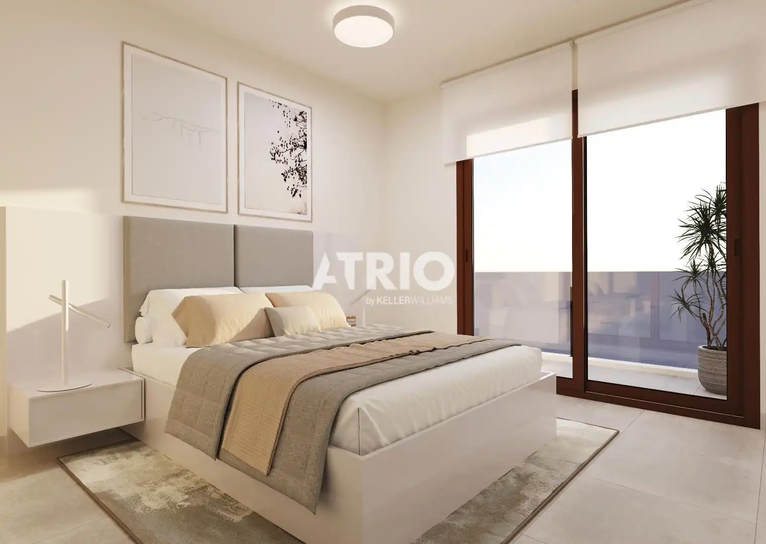 Schlafzimmer von Wohnung zum Verkauf in Capdepera mit Klimaanlage, Privatgarten und Terrasse