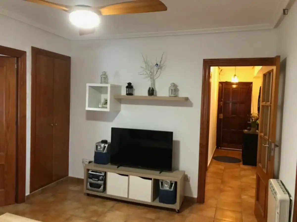 Sala d'estar de Apartament per a compartir en Murcia amb Aire condicionat, Calefacció i Moblat