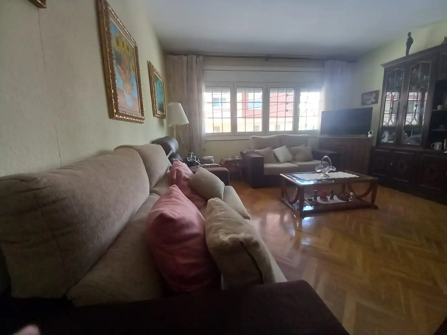 Wohnzimmer von Wohnung zum Verkauf in Badalona mit Klimaanlage, Heizung und Terrasse