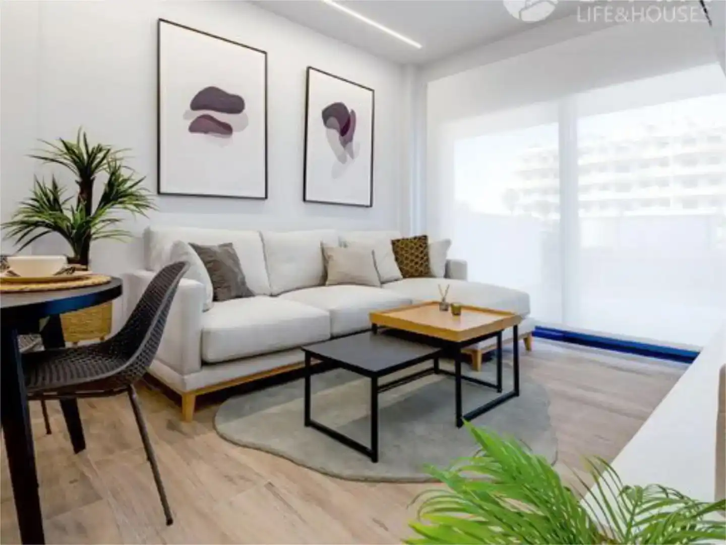 Sala de estar de Apartamento en venta en Elche / Elx con Piscina y Balcón