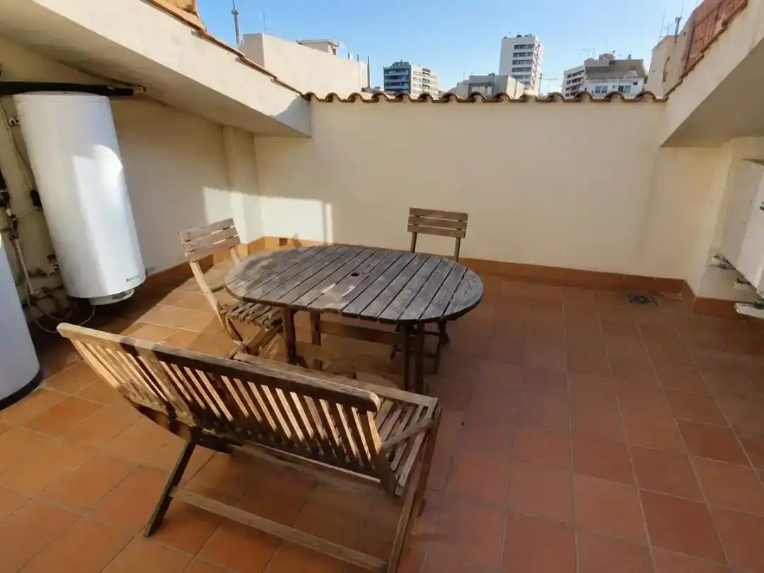 Terrace of Detached homes for sale in Badalona  with Air Conditioner, Swimming Pool and Balcony