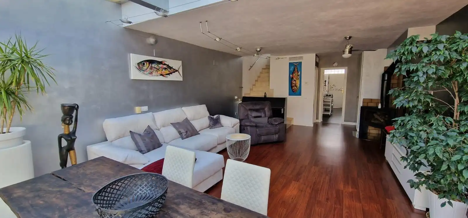 Living room of Detached homes for rent in Sant Joan d'Alacant  with Air Conditioner, Heating and Private garden