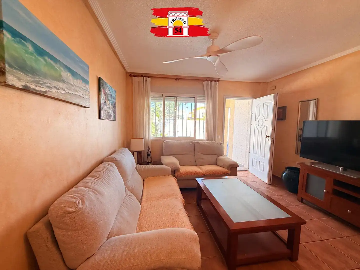 Sala de estar de Casa adosada en venta en Pilar de la Horadada con Aire acondicionado, Calefacción y Jardín privado