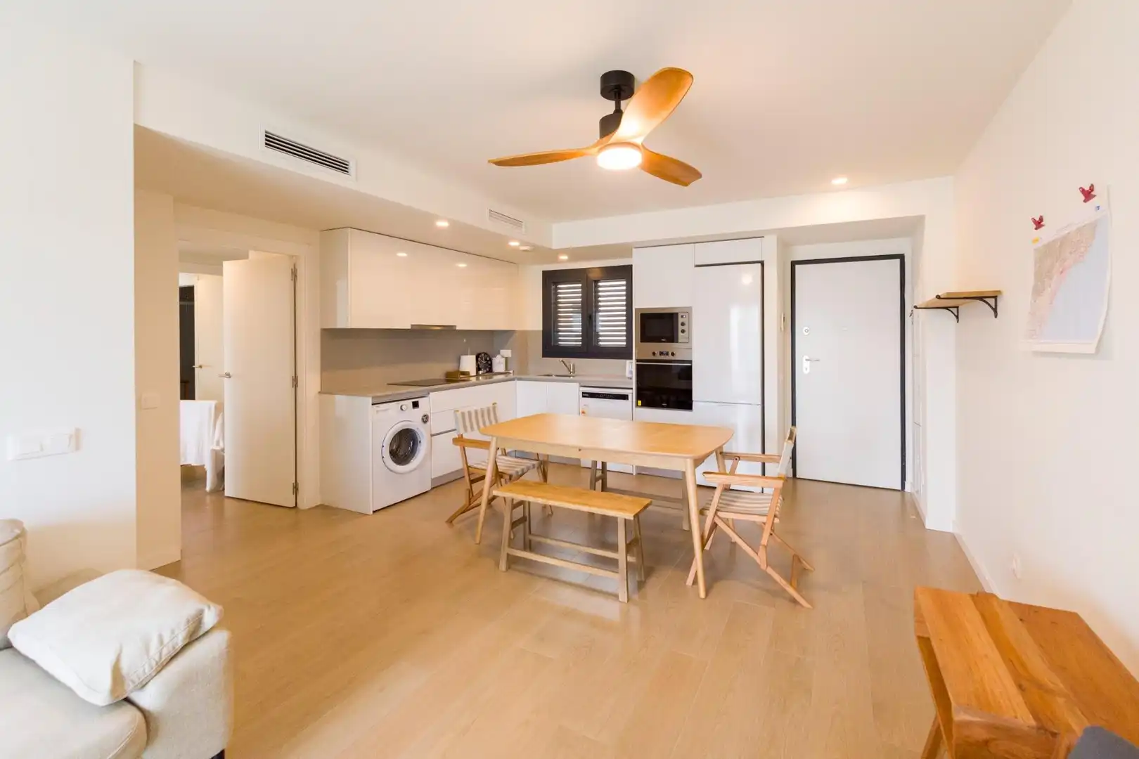 Cocina de Apartamento en venta en Castellón de la Plana / Castelló de la Plana con Aire acondicionado, Terraza y Trastero