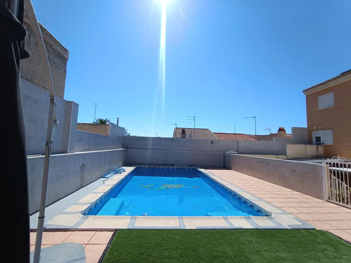 Swimming pool of Detached homes for sale in Molina de Segura  with Air Conditioner, Heating and Terrace