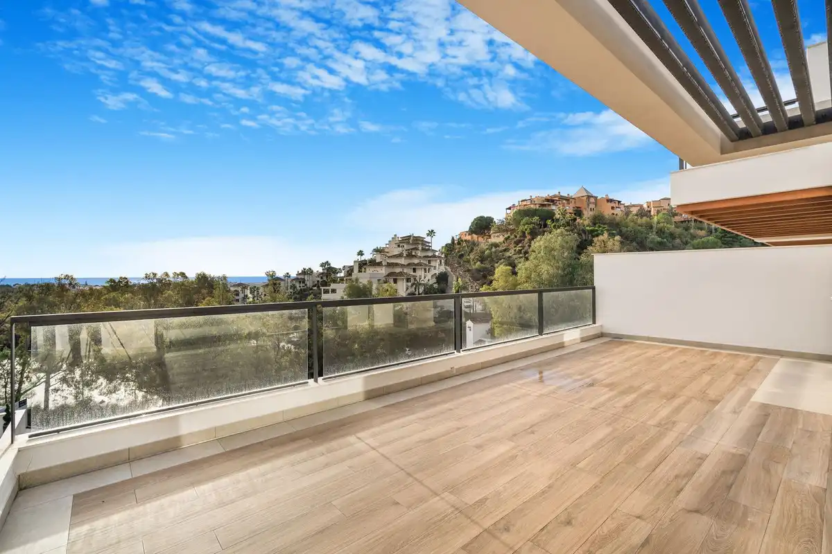Terraza de Dúplex de alquiler en Marbella con Aire acondicionado, Terraza y Se aceptan mascotas